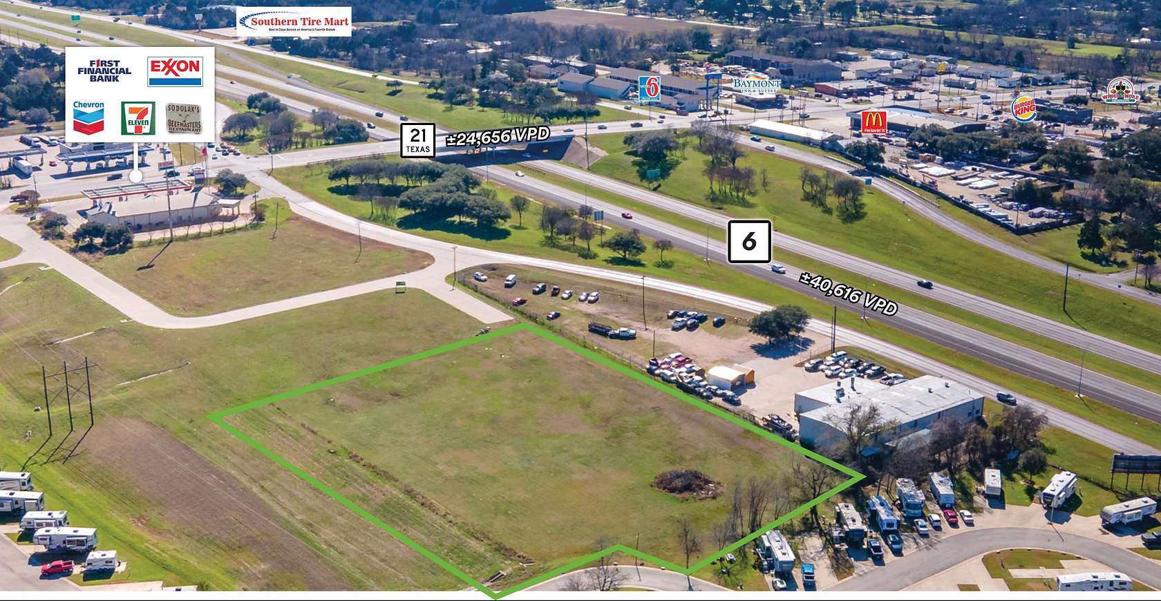 2.47 Acres of Commercial Land for Sale in Bryan, Texas