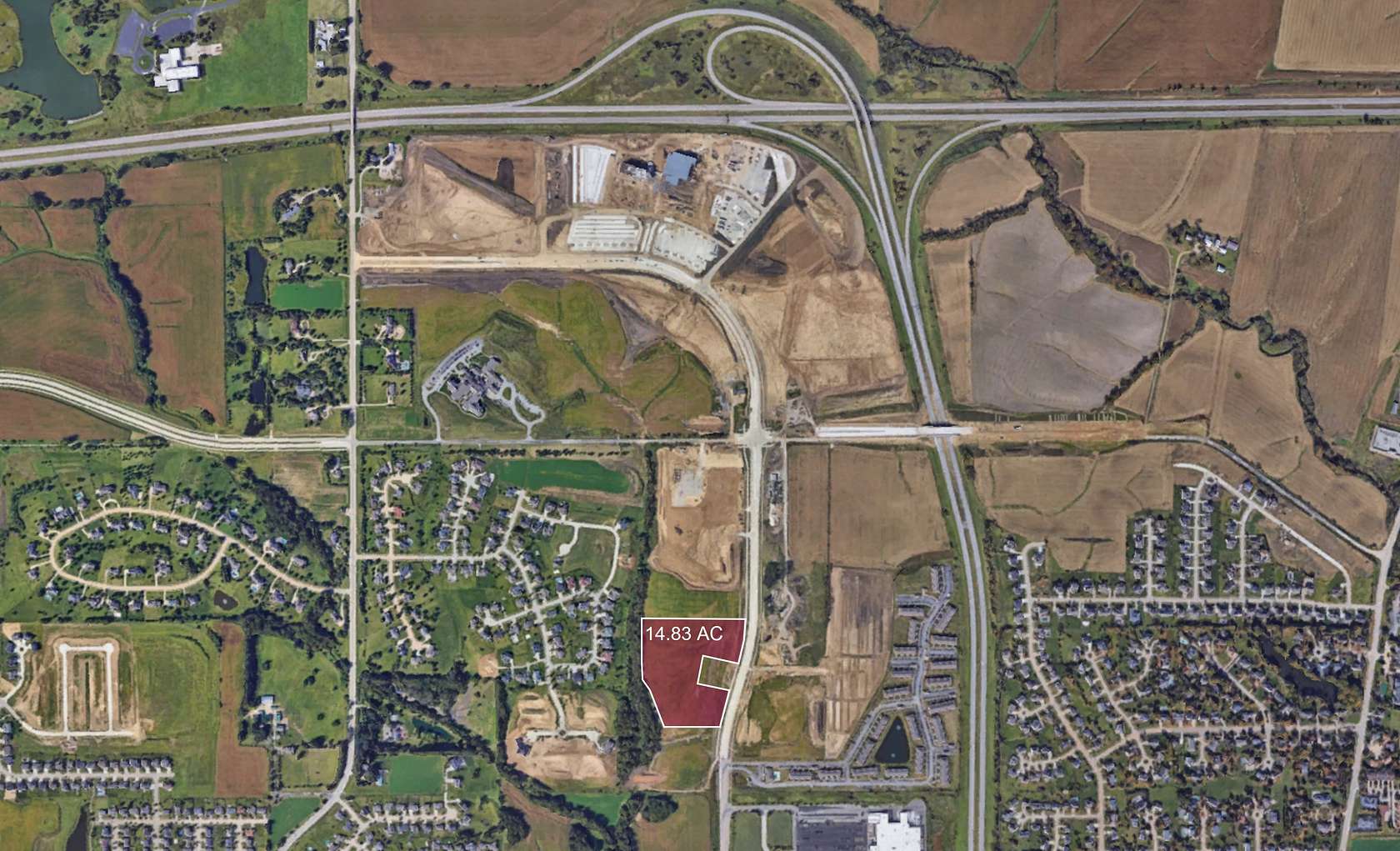 14.83 Acres of Land for Sale in Davenport, Iowa