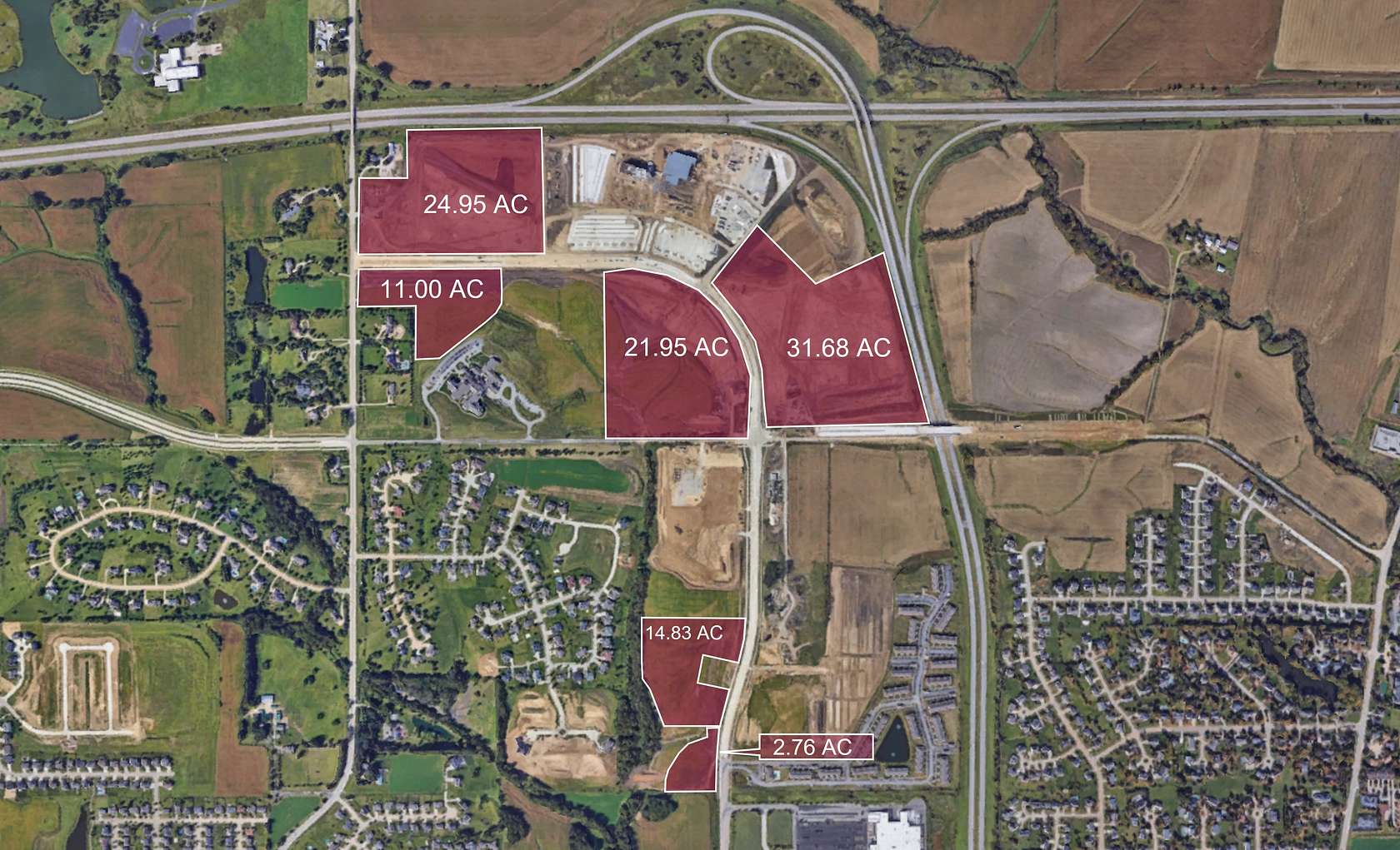 31.7 Acres of Land for Sale in Davenport, Iowa