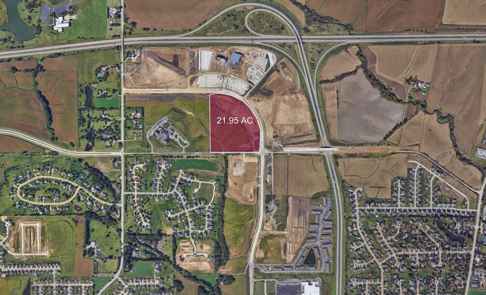 21.95 Acres of Land for Sale in Davenport, Iowa