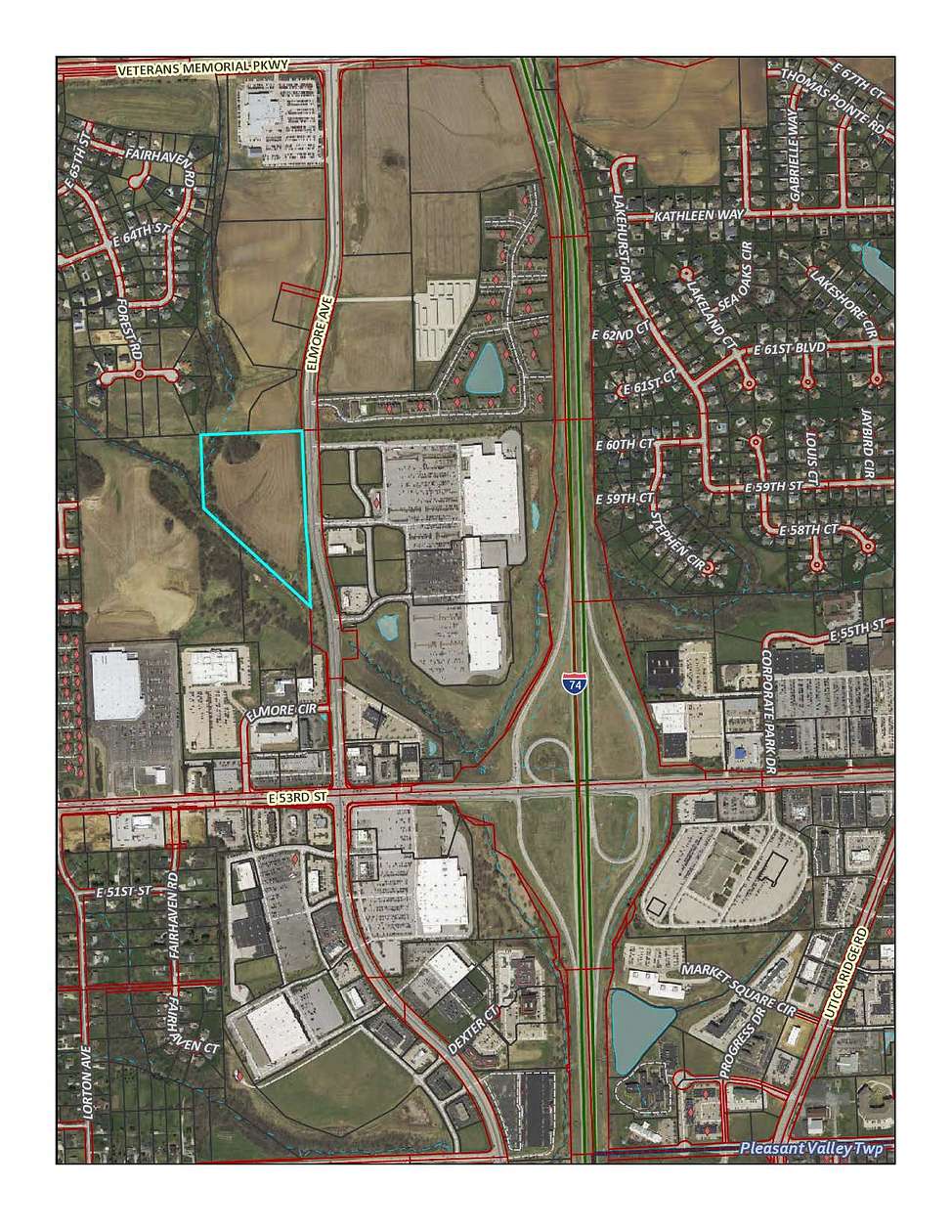 15.25 Acres of Commercial Land for Sale in Davenport, Iowa