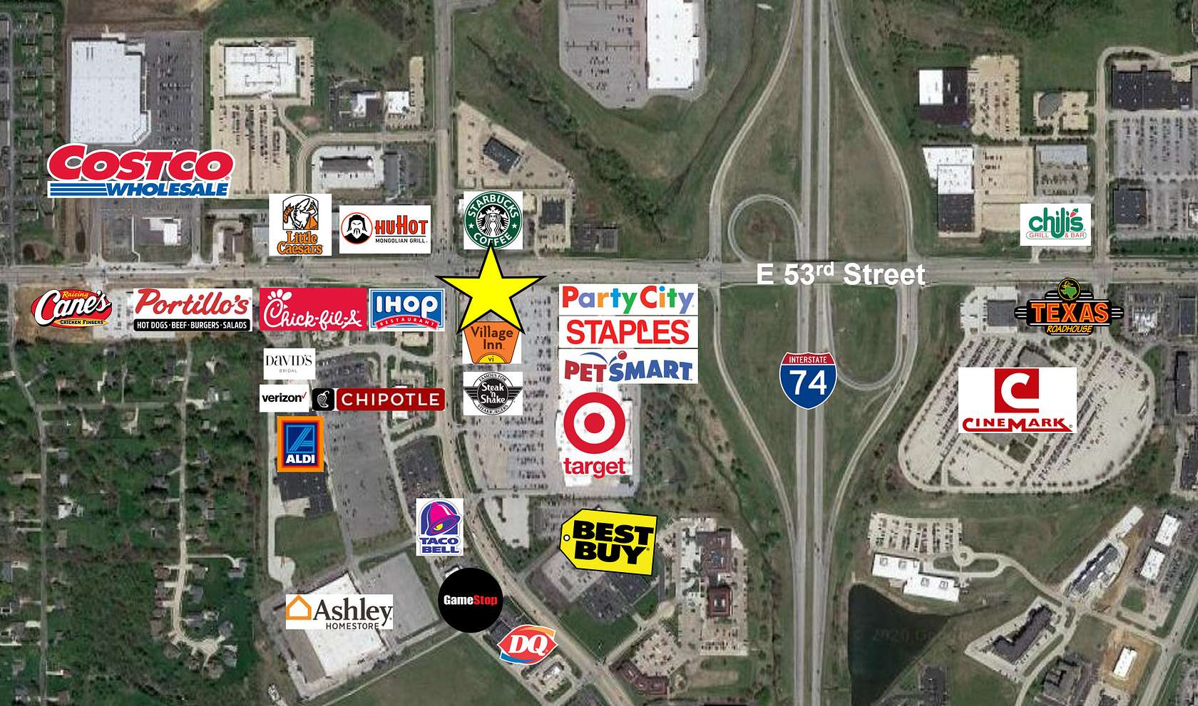 0.18 Acres of Commercial Land for Lease in Davenport, Iowa