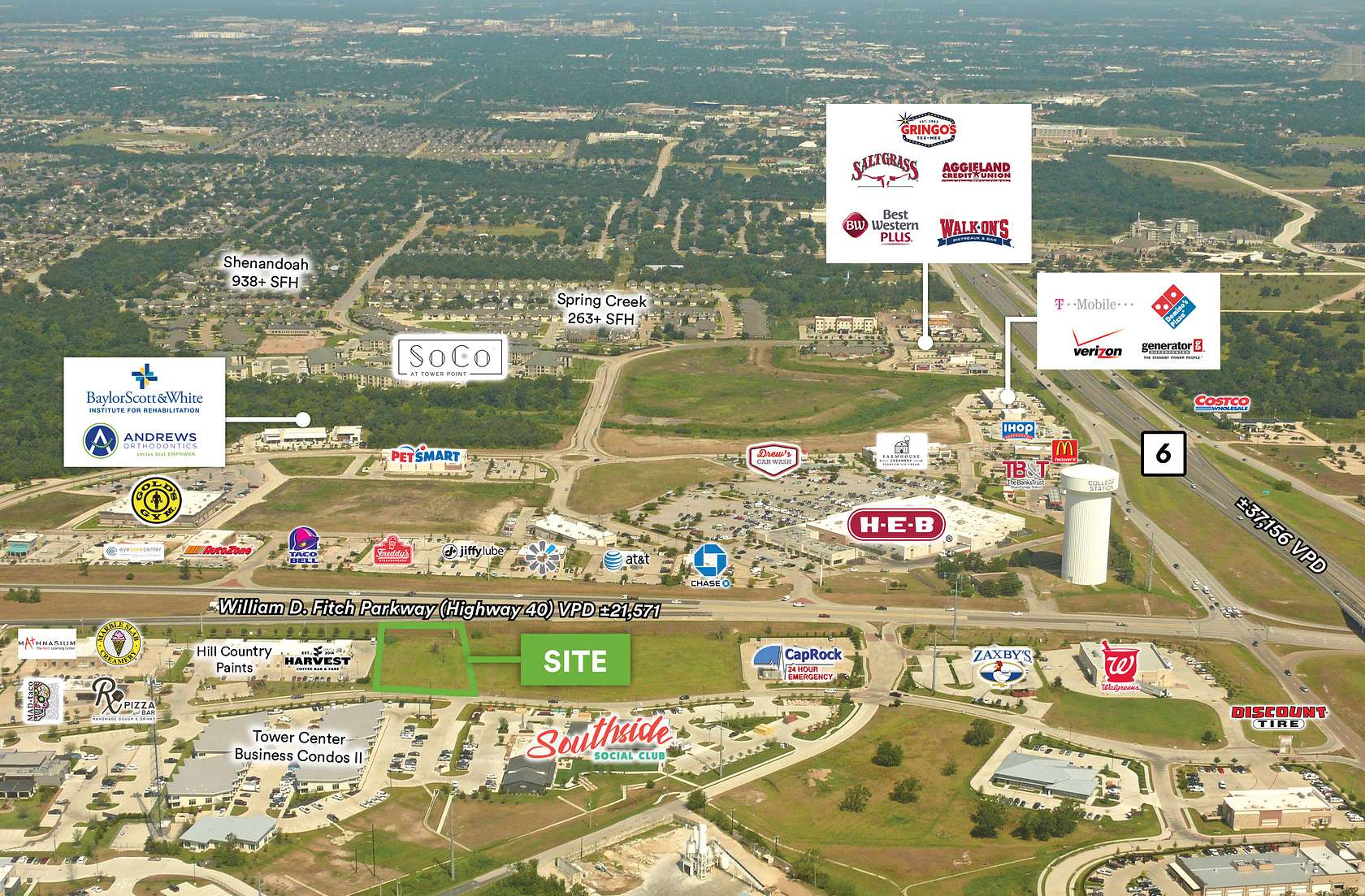 1.149 Acres of Commercial Land for Sale in College Station, Texas