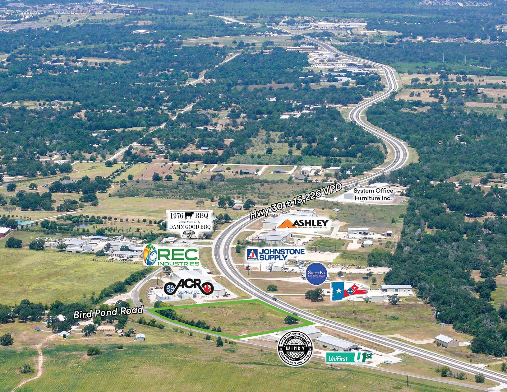 3.8 Acres of Commercial Land for Sale in College Station, Texas