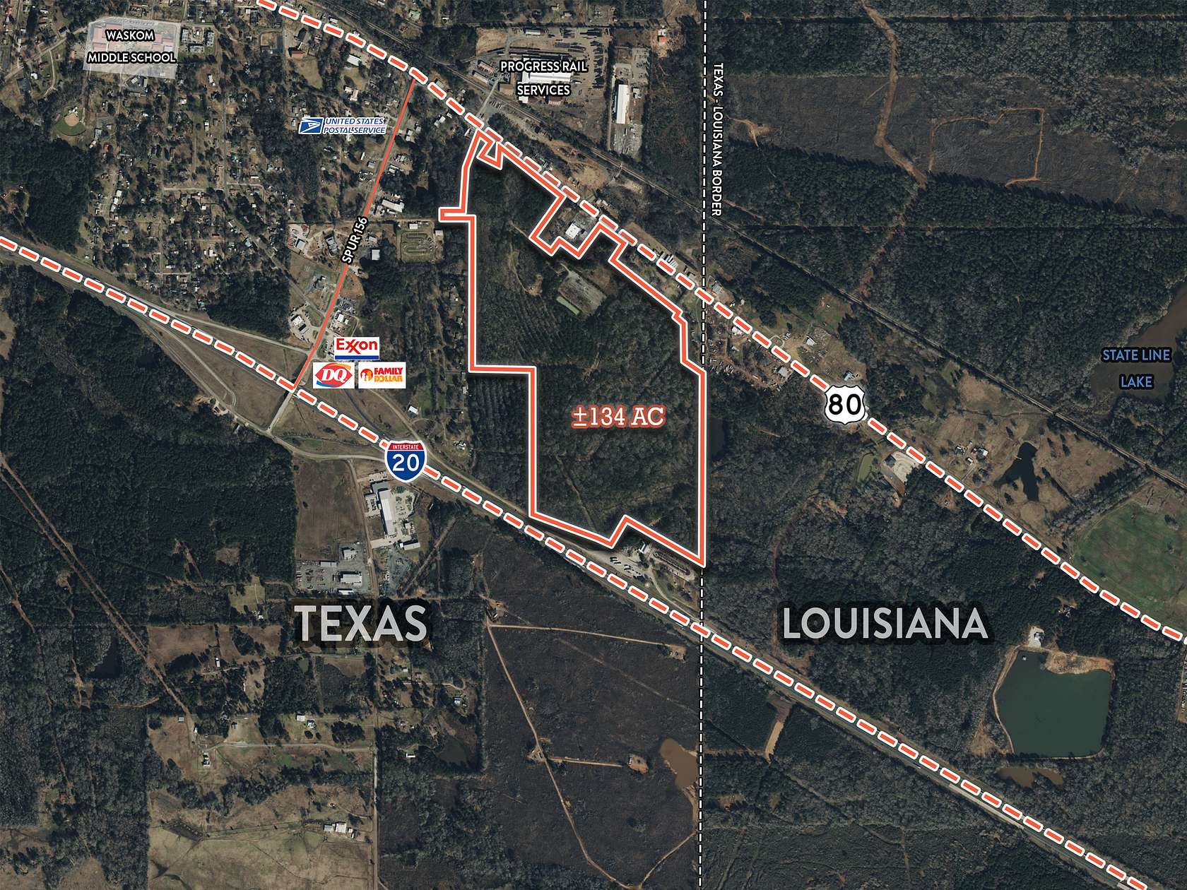 154 Acres of Land for Sale in Waskom, Texas