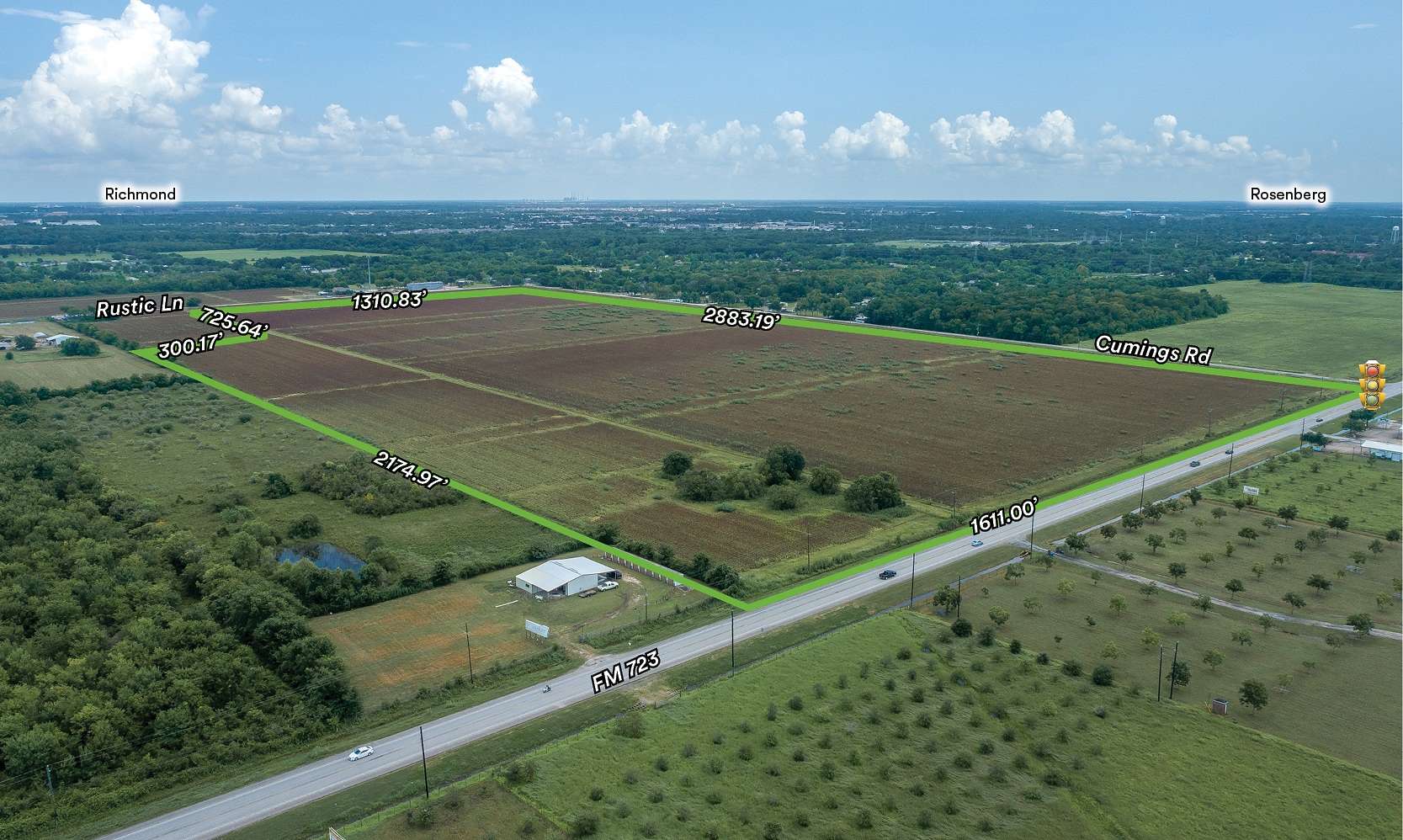 101.95 Acres of Mixed-Use Land for Sale in Rosenberg, Texas