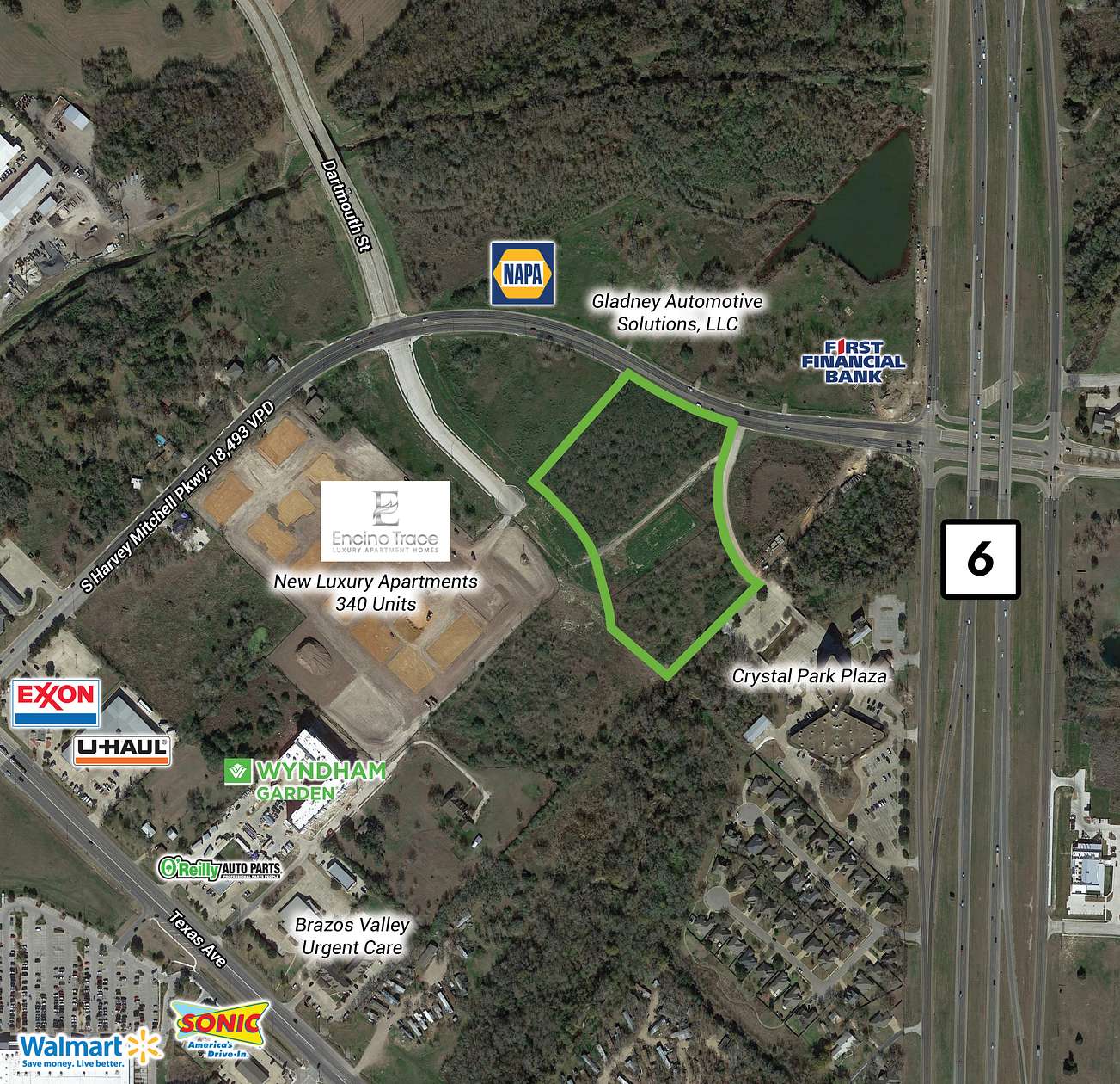 10.5 Acres of Land for Sale in College Station, Texas