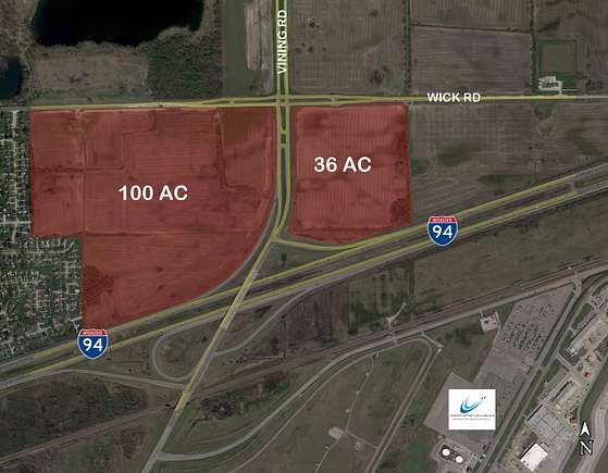 475 Acres of Land for Sale in Romulus, Michigan