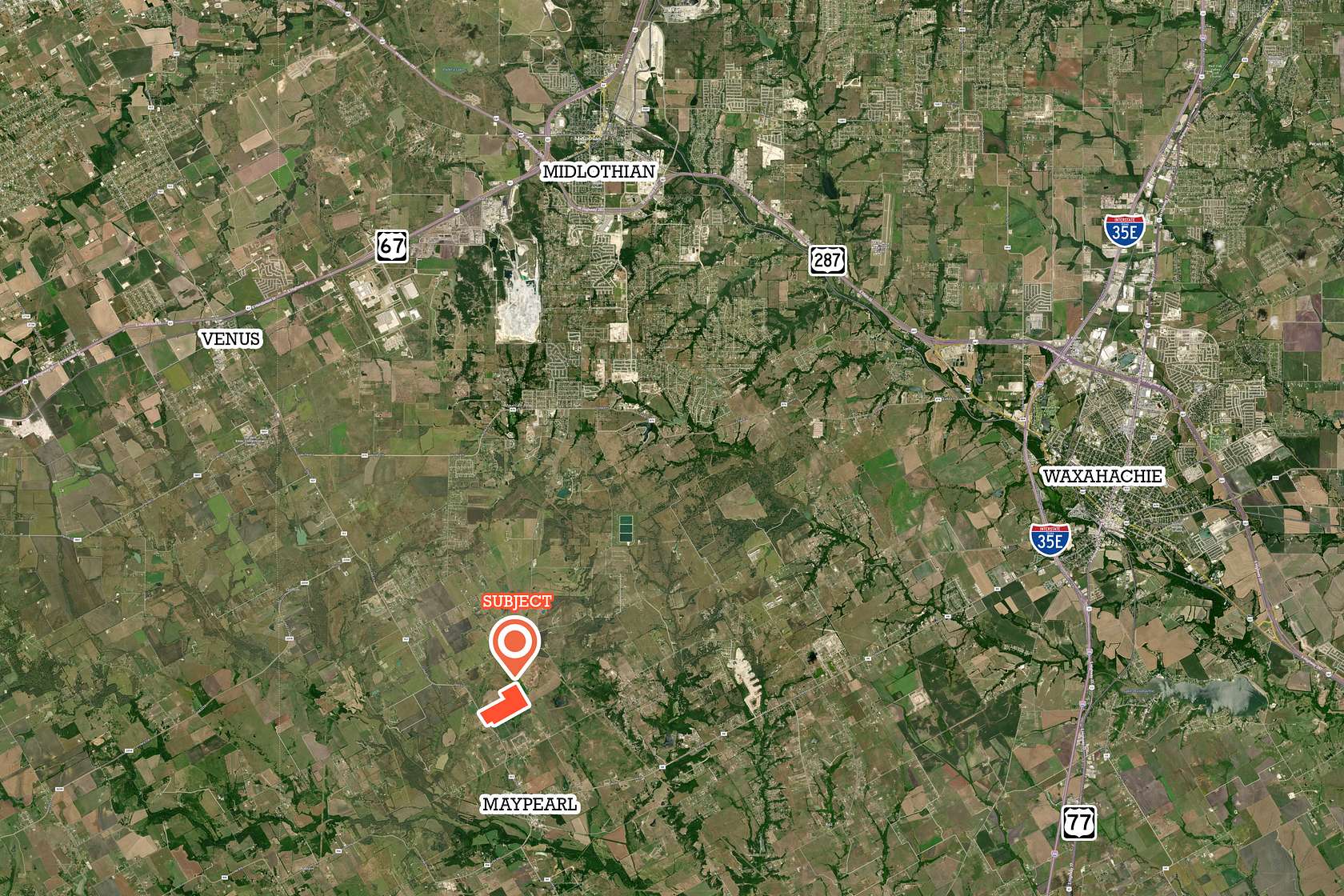 135.87 Acres of Land for Sale in Maypearl, Texas