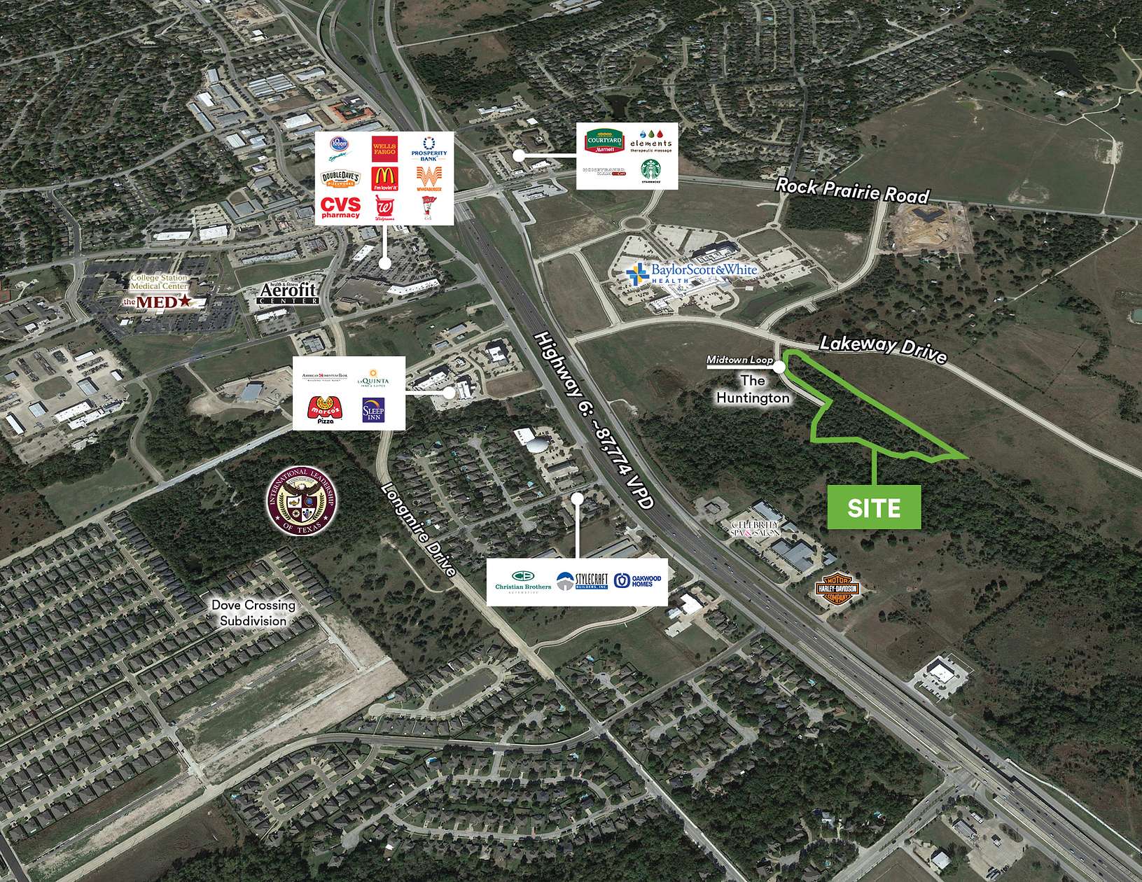 10.6 Acres of Land for Sale in College Station, Texas