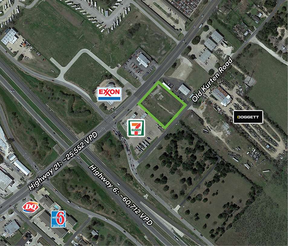 1.43 Acres of Land for Lease in Bryan, Texas