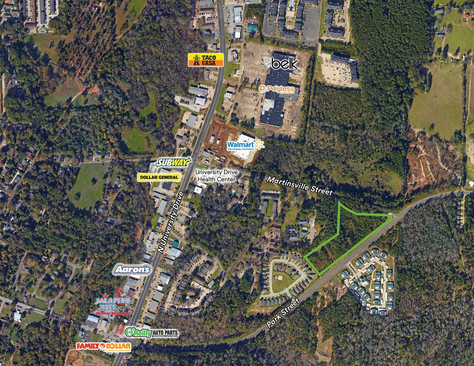 6.151 Acres of Mixed-Use Land for Sale in Nacogdoches, Texas