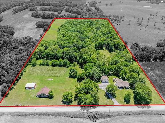 20 Acres of Agricultural Land with Home for Sale in Smithville, Missouri