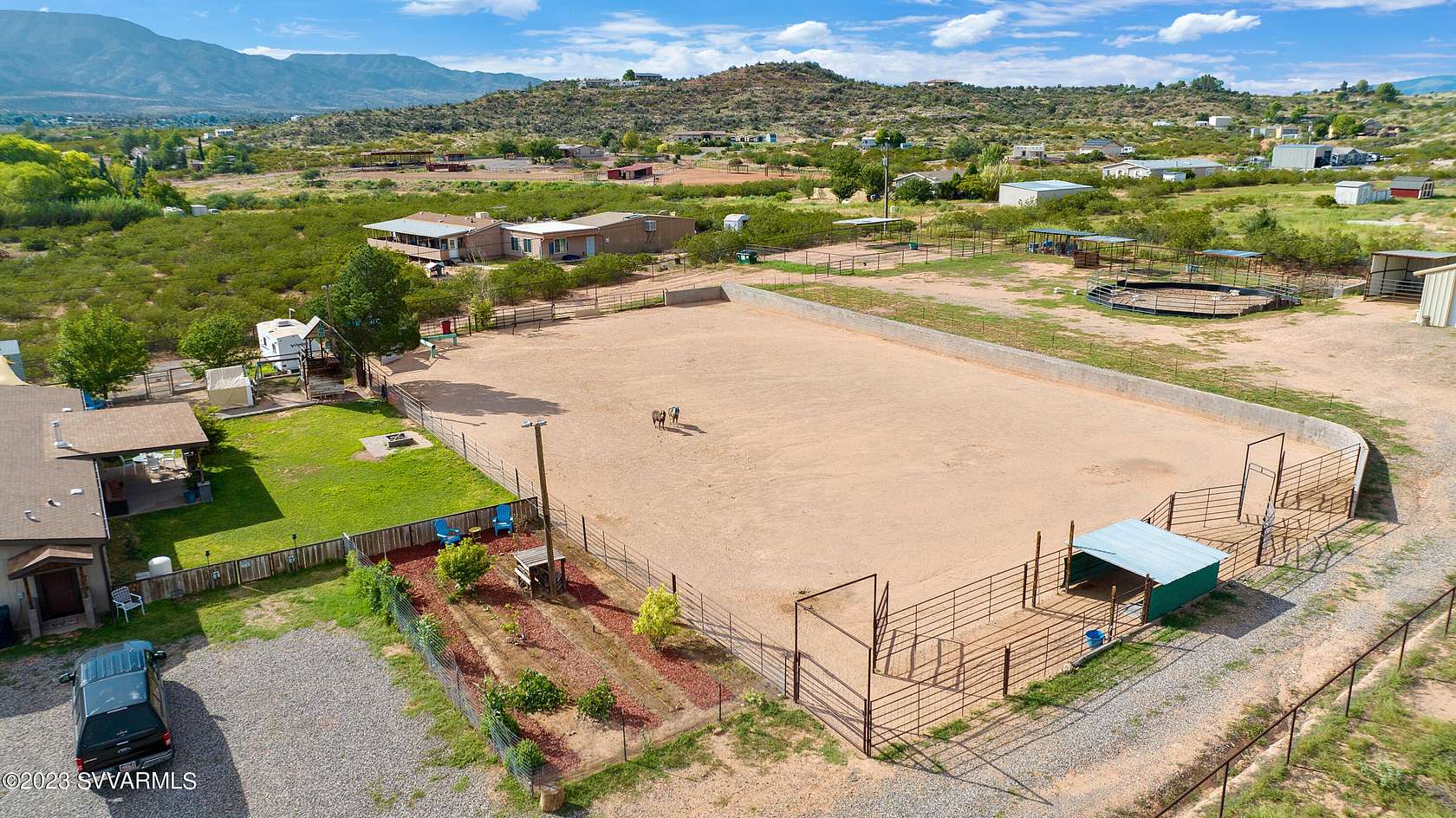 2.5 Acres of Residential Land with Home for Sale in Cornville, Arizona