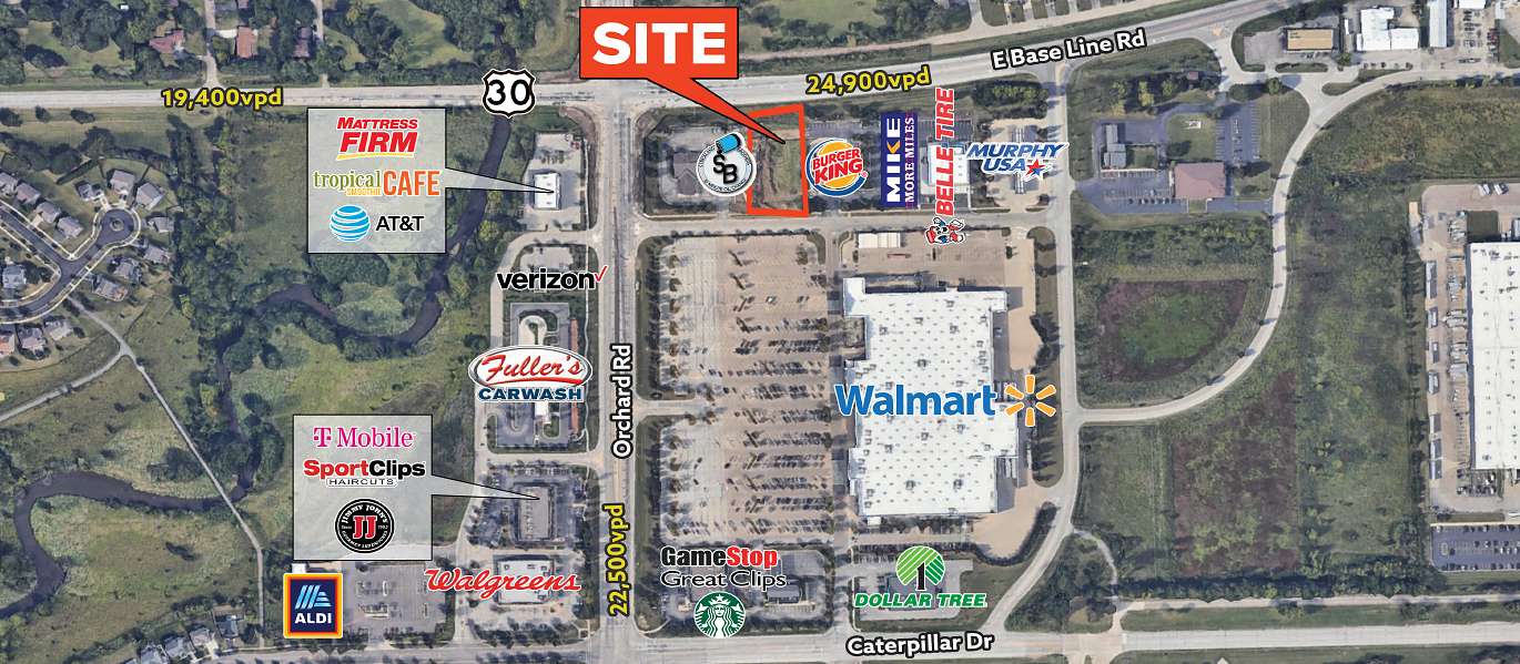 0.71 Acres of Commercial Land for Sale in Montgomery, Illinois