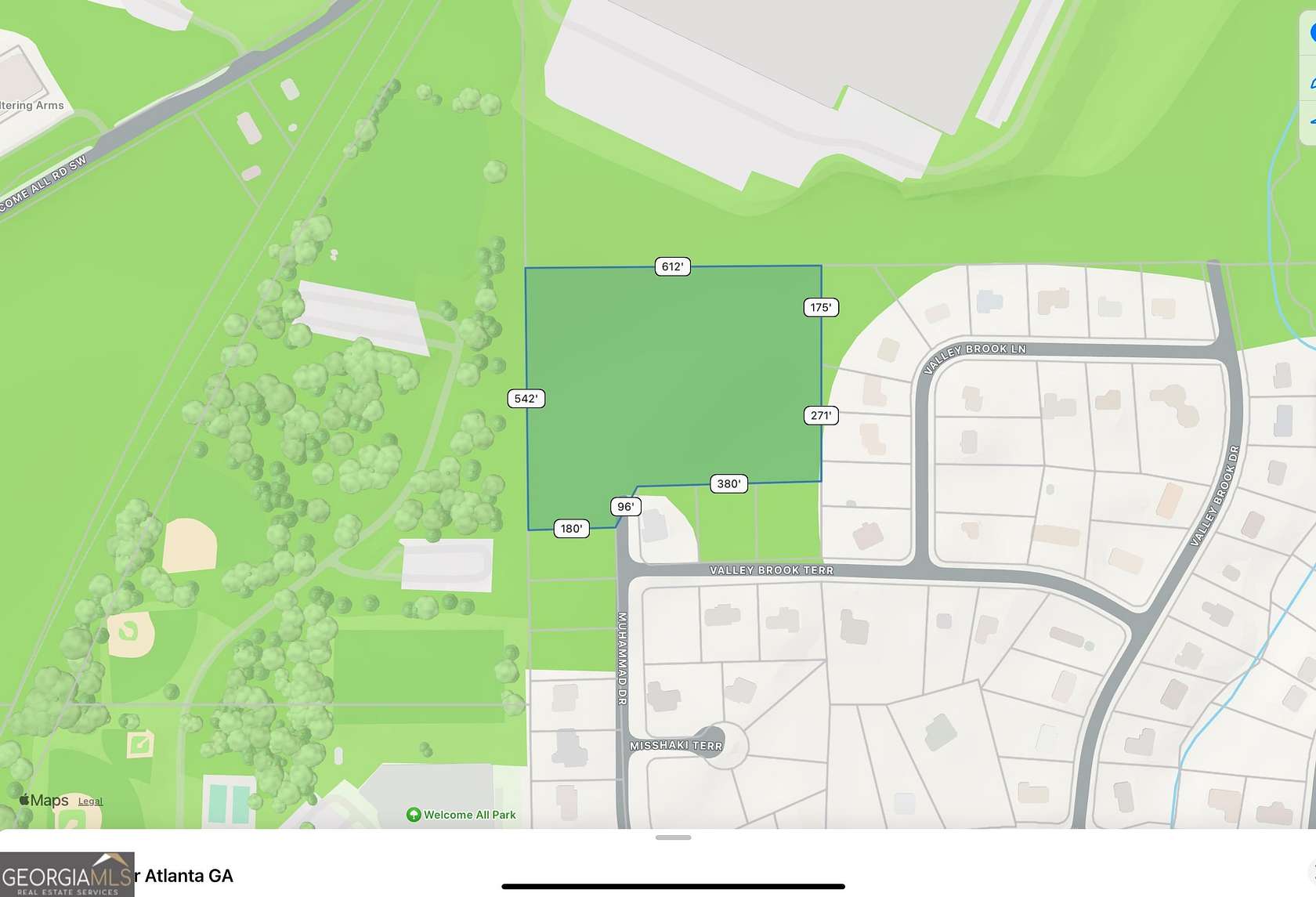 7 Acres of Land for Sale in South Fulton, Georgia