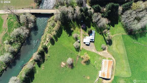 69.39 Acres of Agricultural Land with Home for Sale in Grays River, Washington