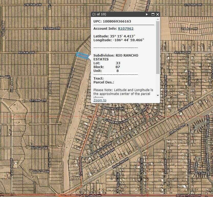 0.5 Acres of Land for Sale in Rio Rancho, New Mexico