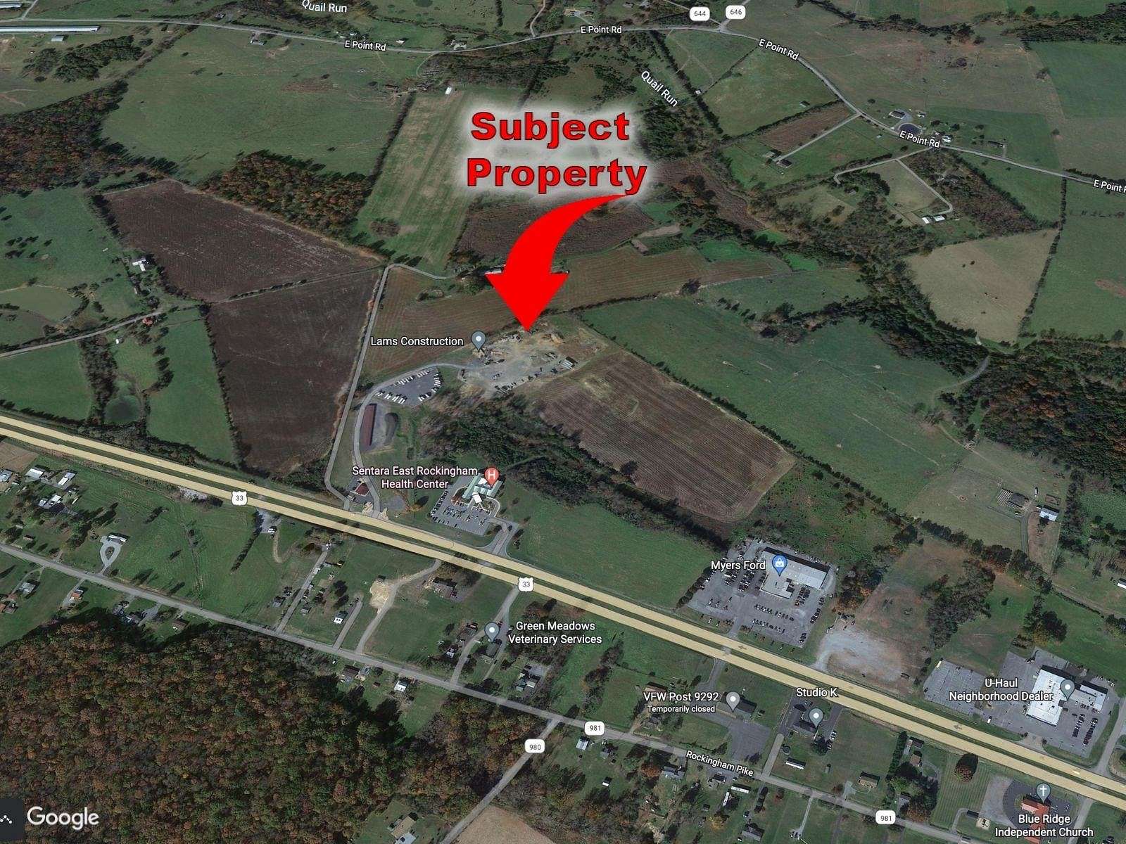 5 Acres of Commercial Land for Lease in Elkton, Virginia