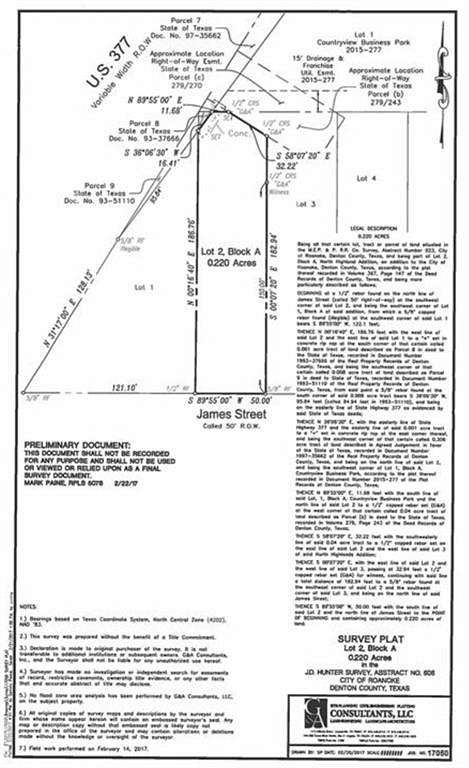 0.217 Acres of Commercial Land for Sale in Roanoke, Texas