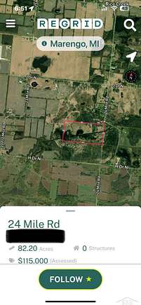 81.42 Acres of Recreational Land & Farm for Sale in Albion, Michigan