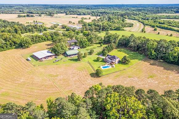 22.07 Acres of Agricultural Land with Home for Sale in Monticello, Georgia
