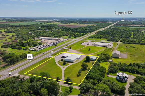 4.2 Acres of Improved Commercial Land for Auction in Augusta, Kansas