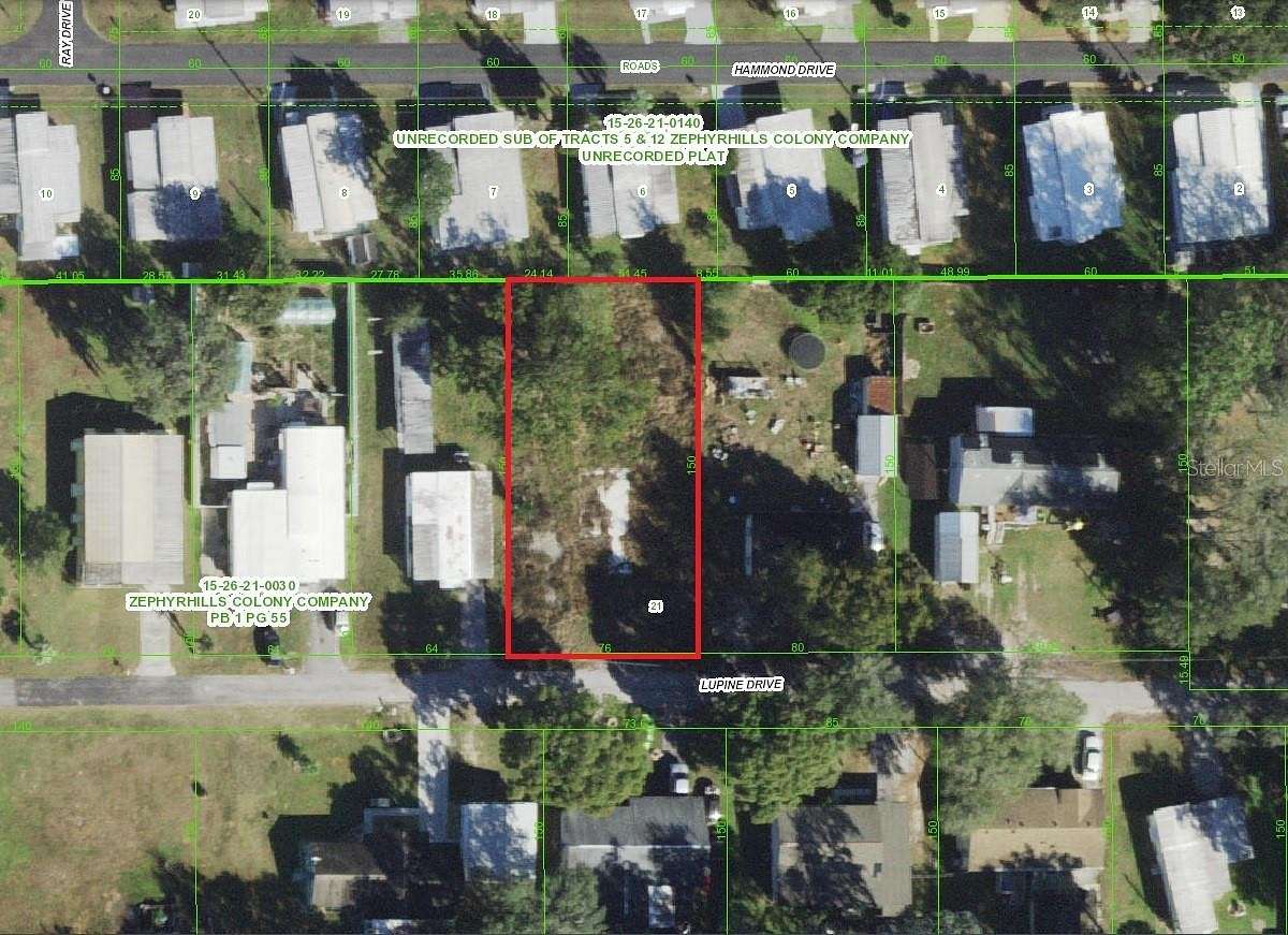 0.26 Acres of Residential Land for Sale in Zephyrhills, Florida
