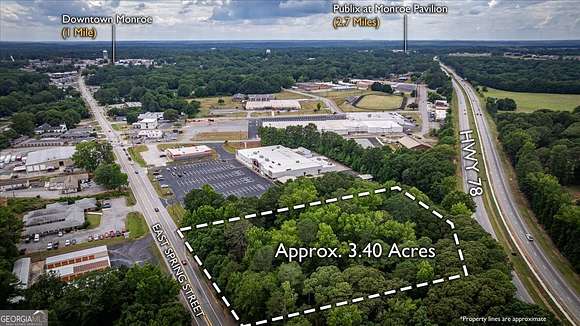 3.4 Acres of Improved Mixed-Use Land for Sale in Monroe, Georgia