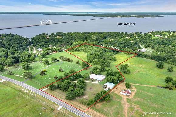 11.832 Acres of Land with Home for Sale in Lone Oak, Texas