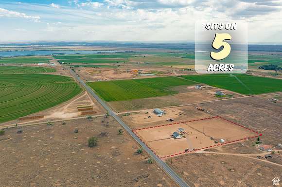 5 Acres of Residential Land with Home for Sale in Randlett, Utah