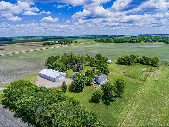 27.96 Acres of Agricultural Land with Home for Sale in Glencoe, Minnesota