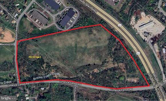28.4 Acres of Commercial Land for Sale in Royersford, Pennsylvania