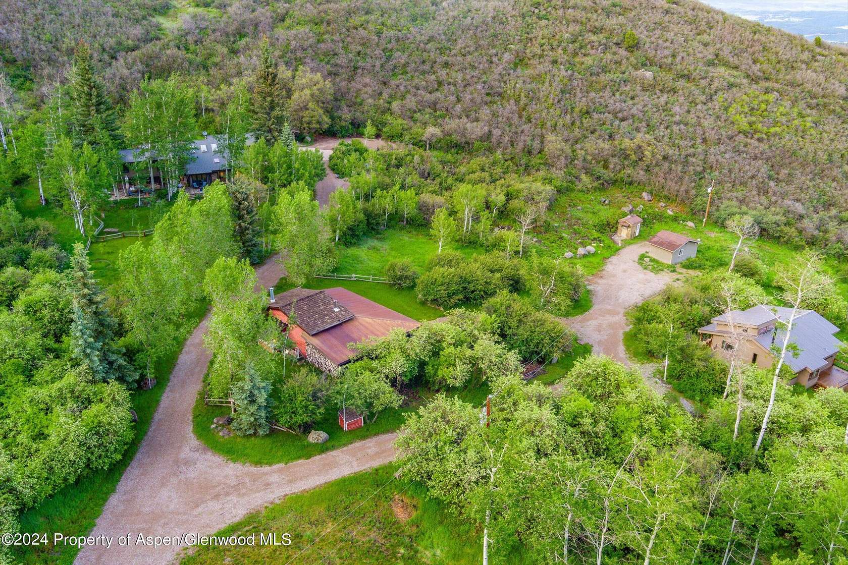 5.13 Acres of Residential Land with Home for Sale in Glenwood Springs, Colorado