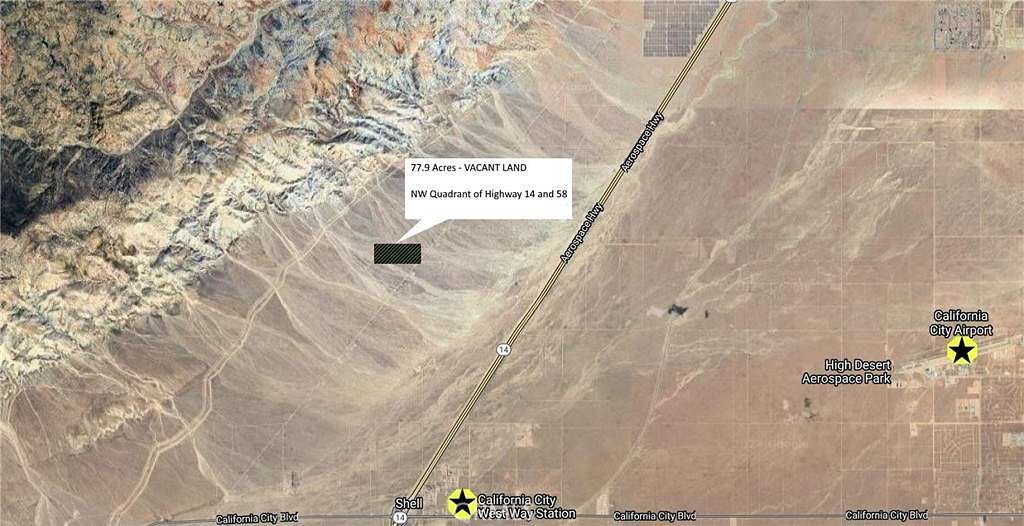 77.9 Acres of Land for Sale in Mojave, California