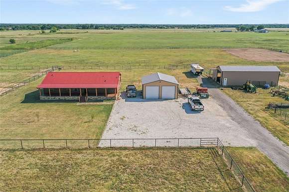 14.48 Acres of Land with Home for Sale in Sadler, Texas