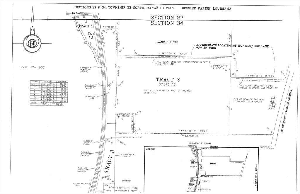 37.37 Acres of Land for Sale in Plain Dealing, Louisiana