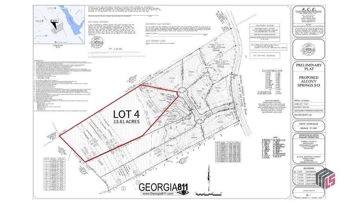 13.61 Acres of Land for Sale in Monroe, Georgia