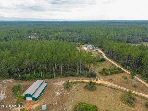 18.45 Acres of Land with Home for Sale in Vancleave, Mississippi
