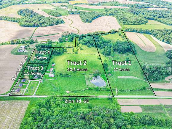 41.32 Acres of Agricultural Land for Auction in Lancaster, Ohio