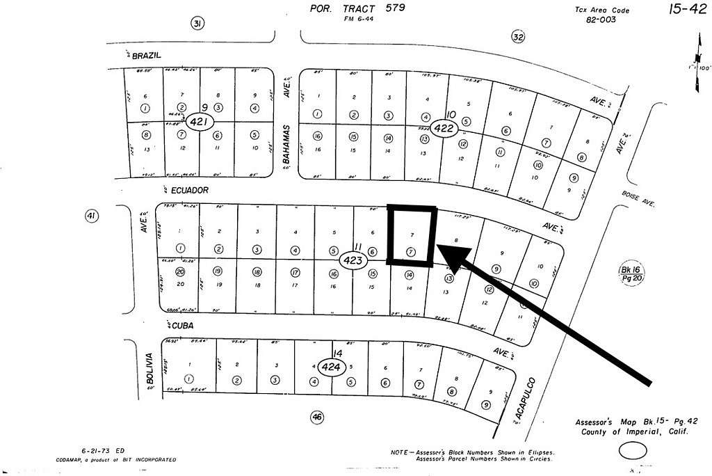 0.265 Acres of Residential Land for Sale in Salton City, California