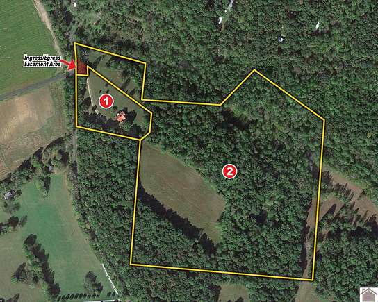 38 Acres of Land with Home for Auction in Rock Bridge, Tennessee