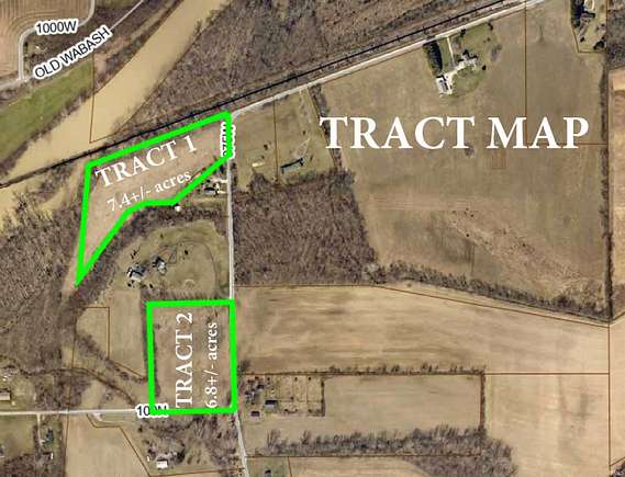 7.4 Acres of Agricultural Land for Auction in Andrews, Indiana