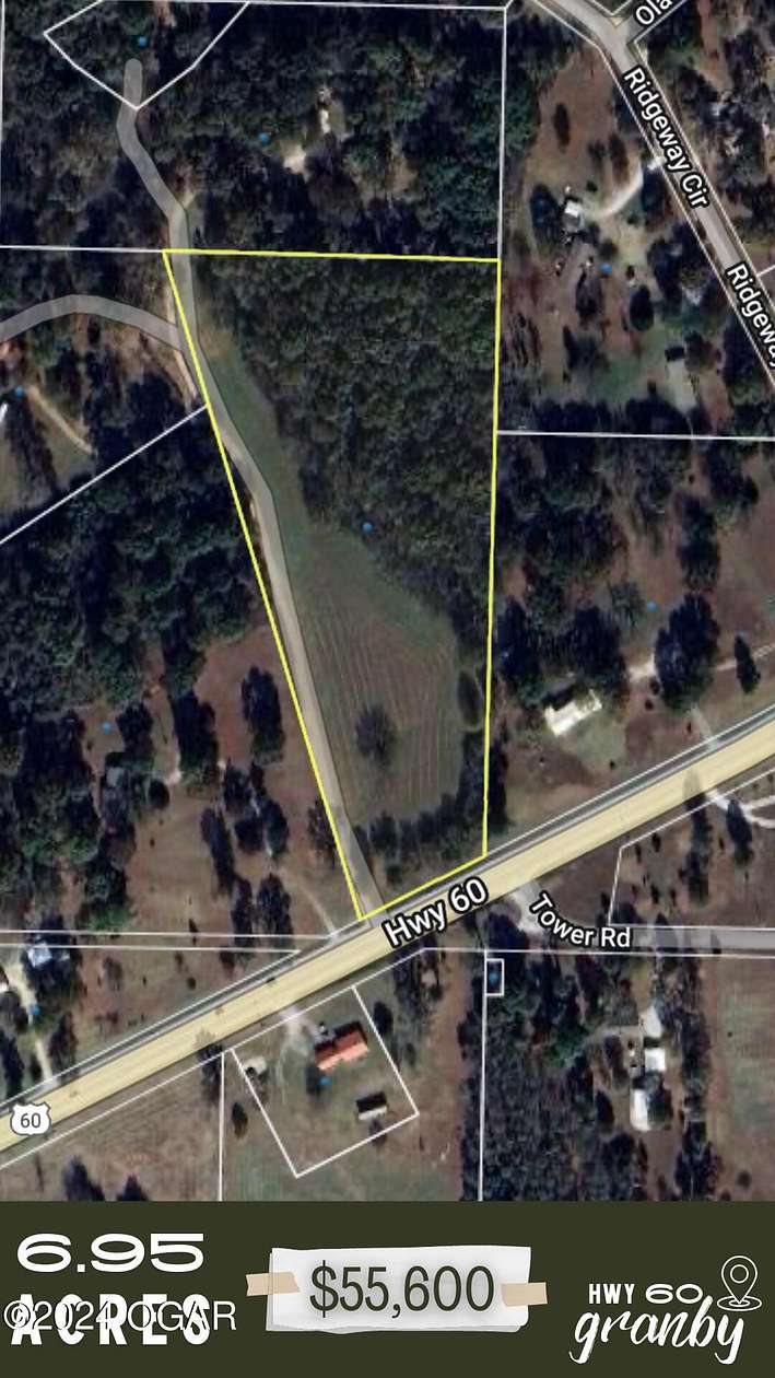 6.95 Acres of Residential Land for Sale in Granby, Missouri