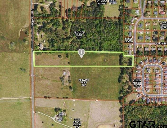 8.669 Acres of Residential Land for Sale in Flint, Texas