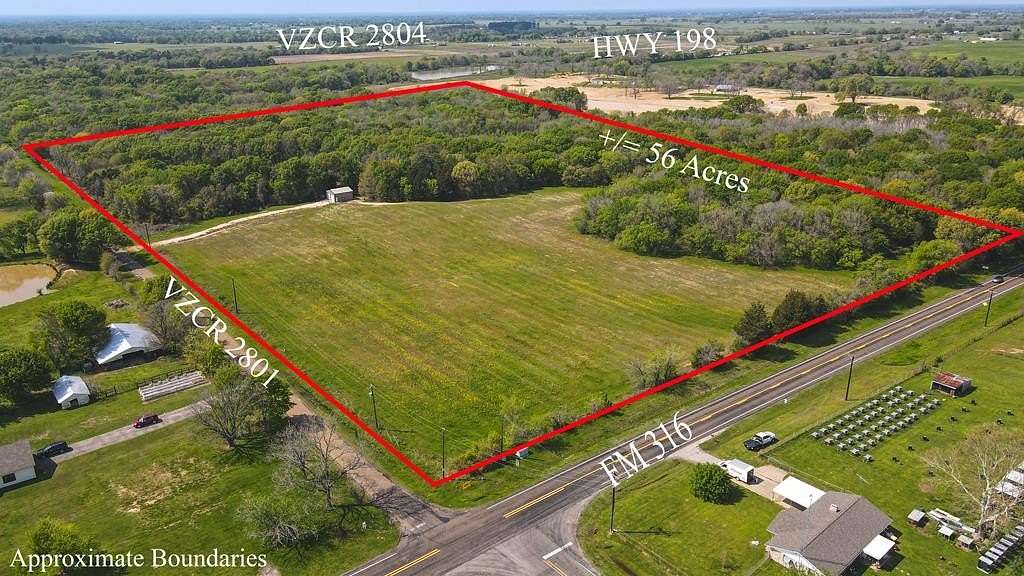 56 Acres of Recreational Land for Sale in Mabank, Texas