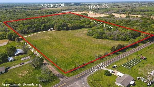 56 Acres of Recreational Land for Sale in Mabank, Texas