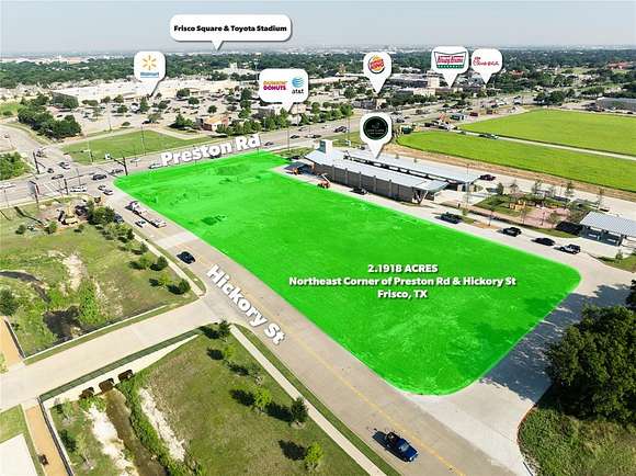 2.192 Acres of Commercial Land for Sale in Frisco, Texas