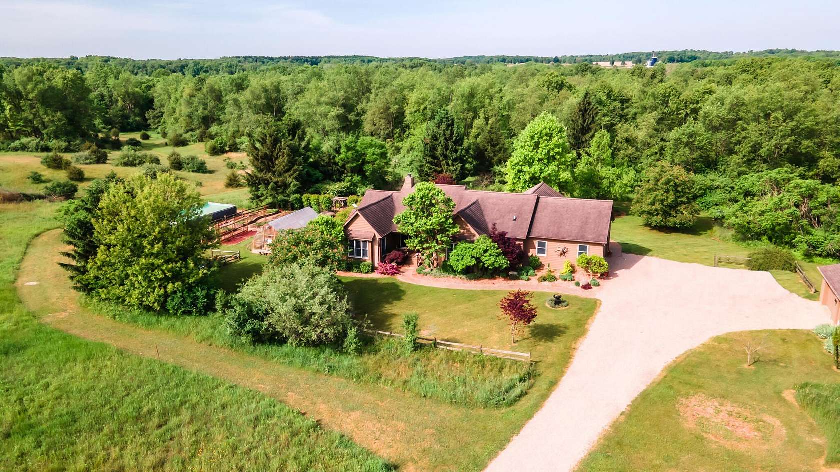 101 Acres of Agricultural Land with Home for Sale in Jonesville, Michigan