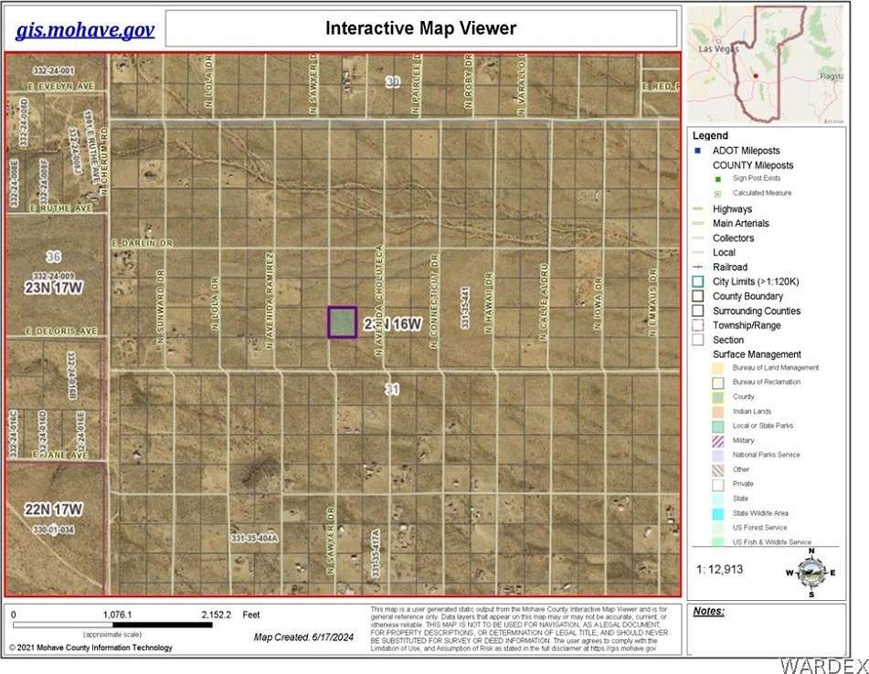 2.13 Acres of Land for Sale in Kingman, Arizona
